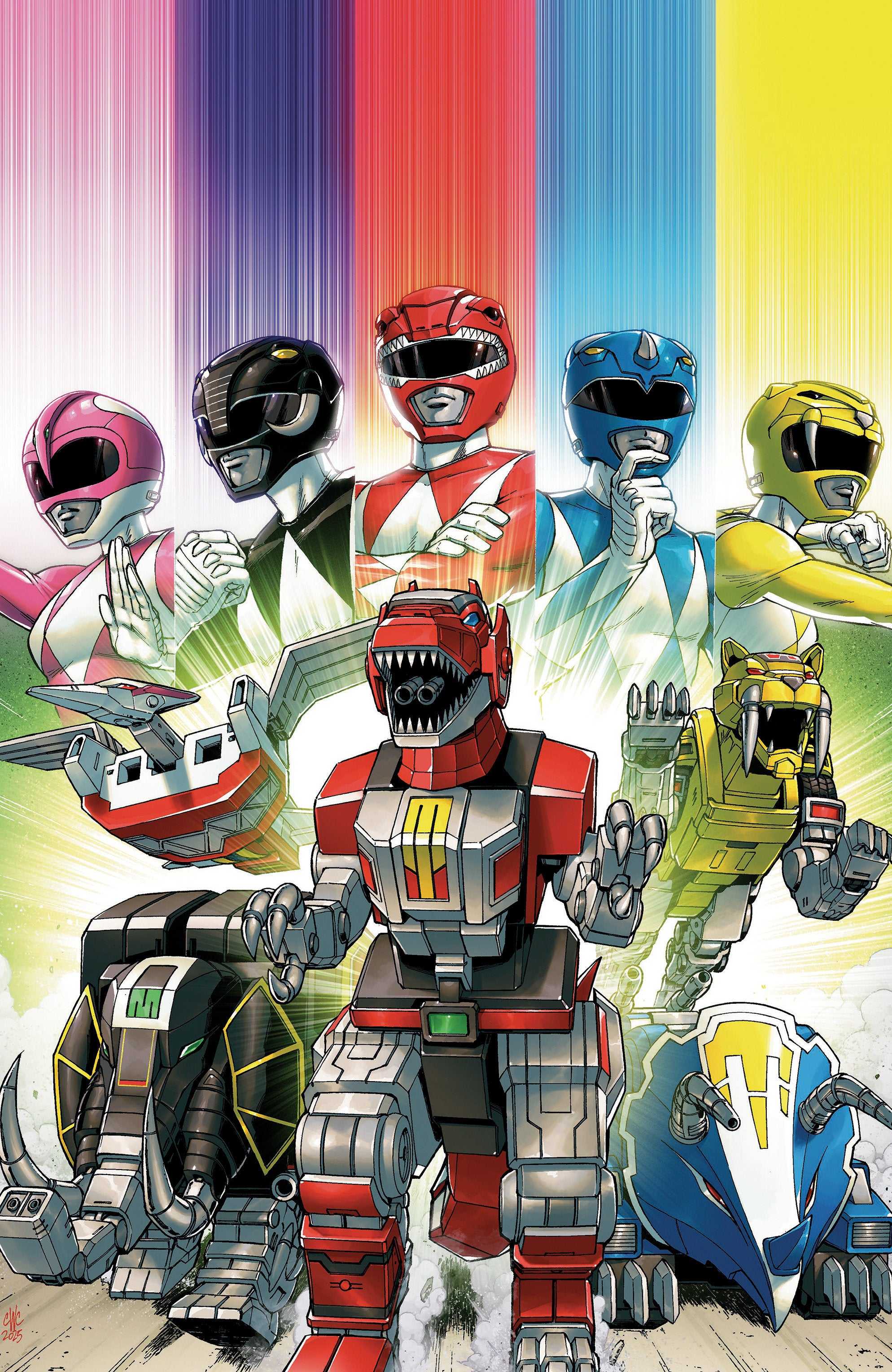 Mighty Morphin Power Rangers: Zord Quest #1 C Variant (Full Art, Foil, Coller) | Odin's Place
