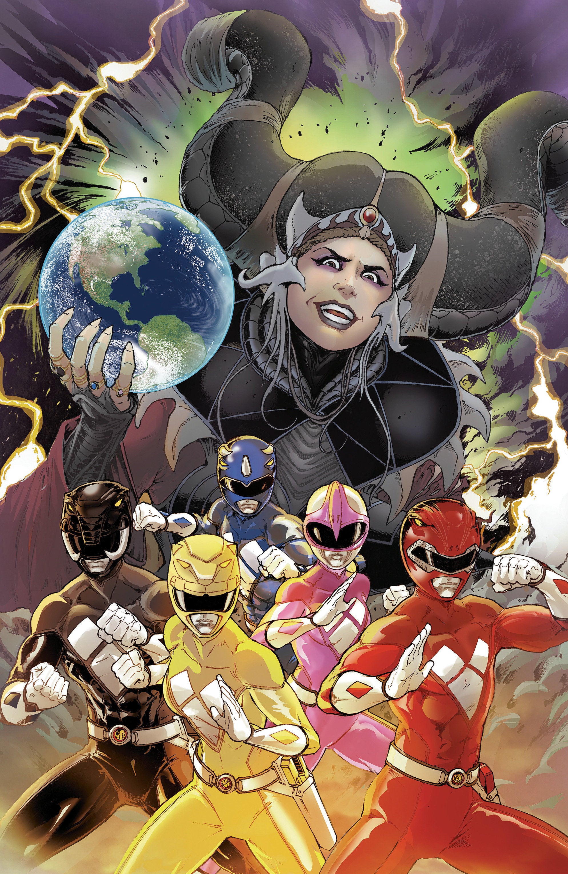 Mighty Morphin Power Rangers (2026) #2 F 1 in 10 Variant Edition Foil Variant (Full Art, Foil, Griffith) | Odin's Place