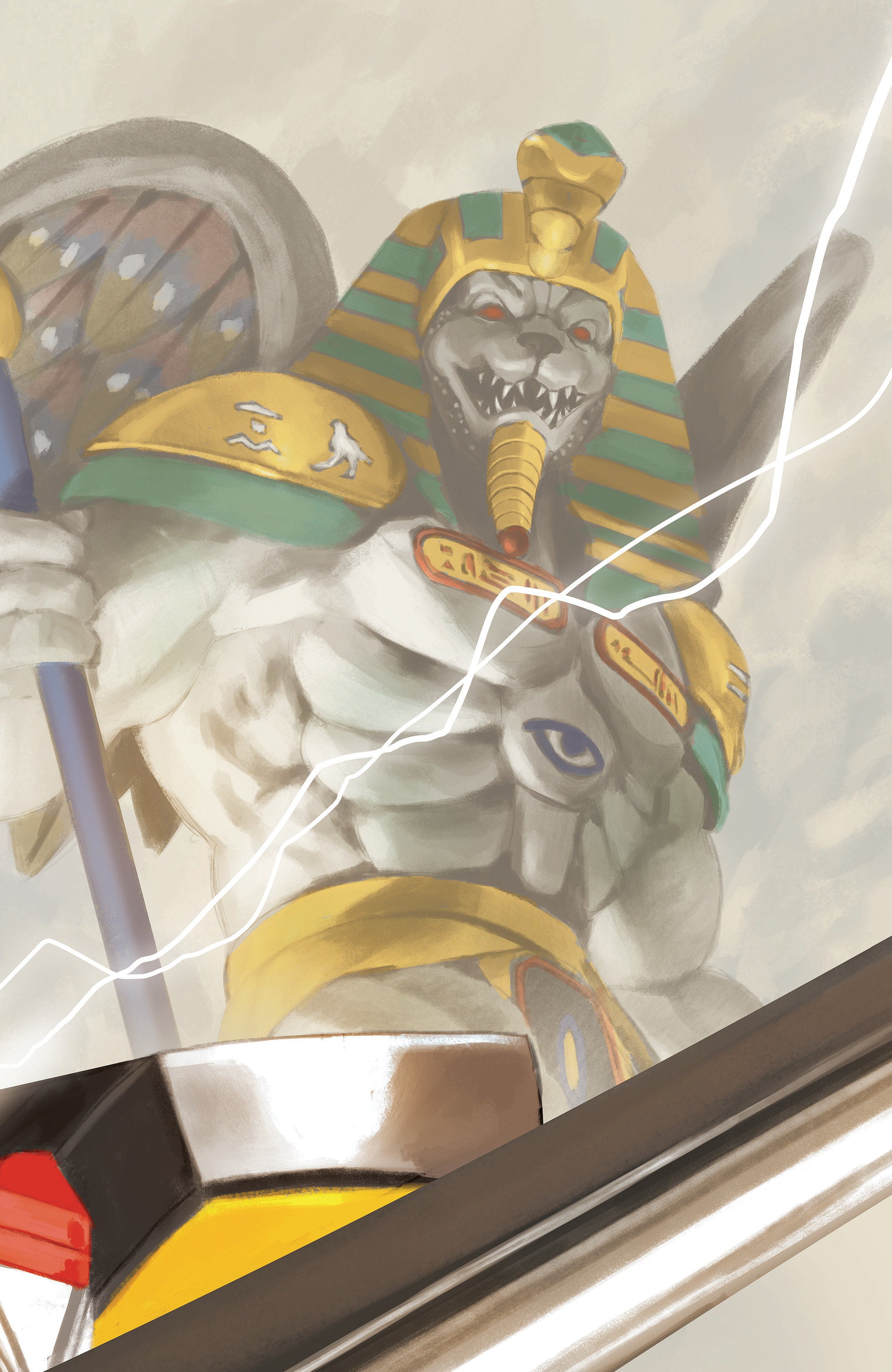 Mighty Morphin Power Rangers (2026) #3 C Megazord Card Stock Connecting Variant (Full Art, Mercado) | Odin's Place