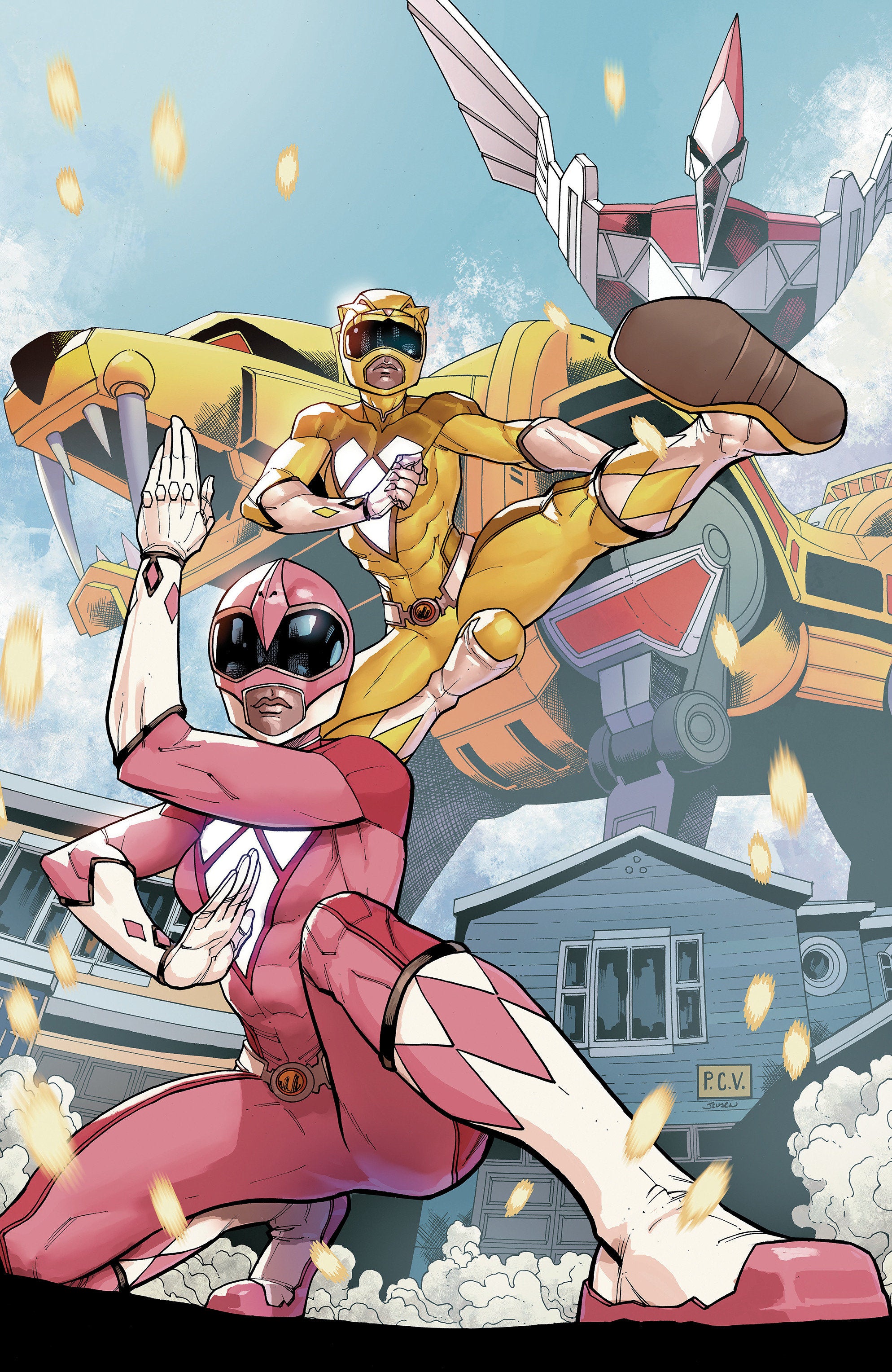 Mighty Morphin Power Rangers (2026) #3 F 1 in 10 Variant Edition Foil Variant (Full Art, Foil, Sevy) | Odin's Place