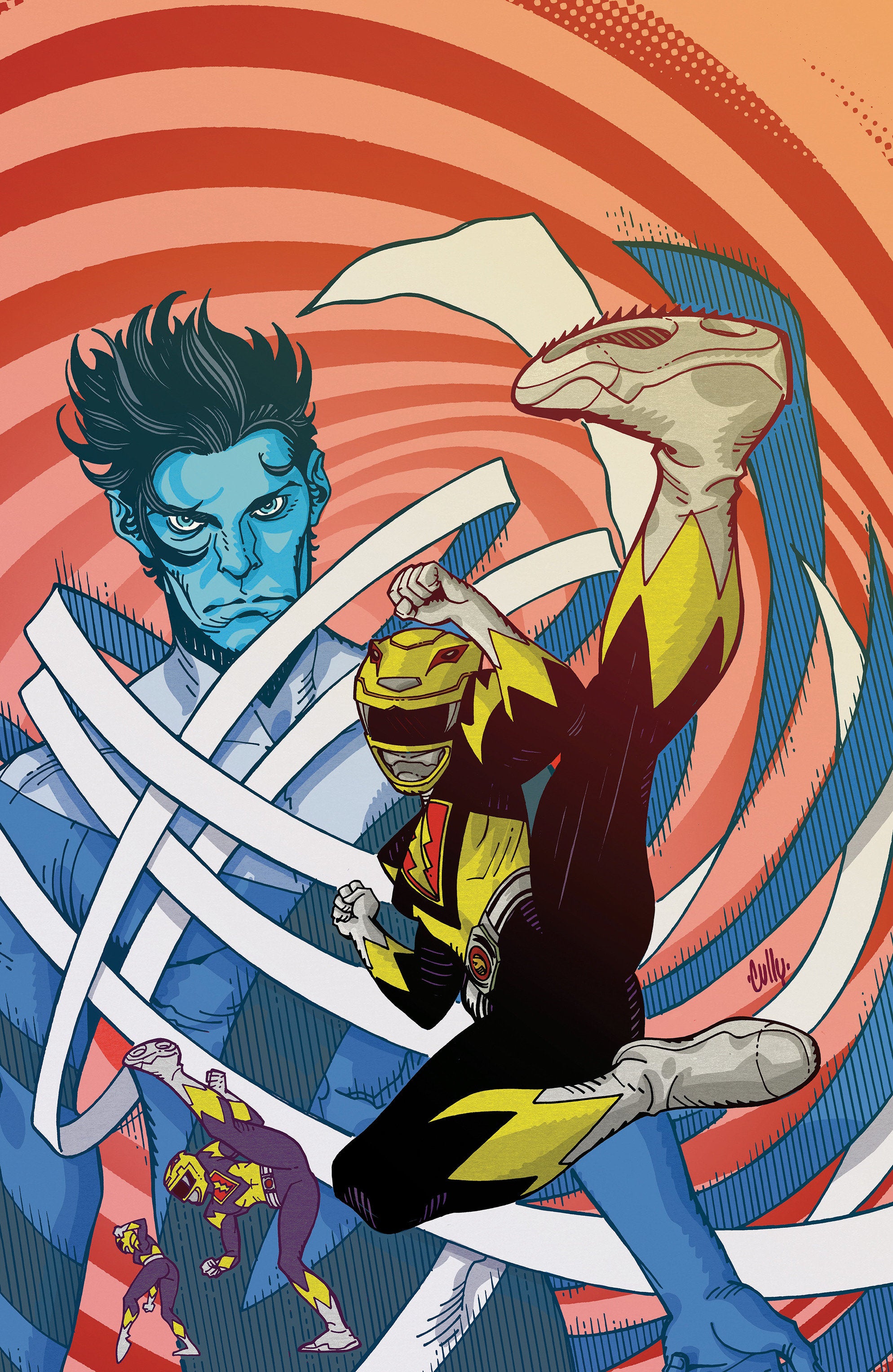 Power Rangers Unlimited #1 Cover F 1:10 Cully Hamner Foil Virgin Variant | Odin's Place