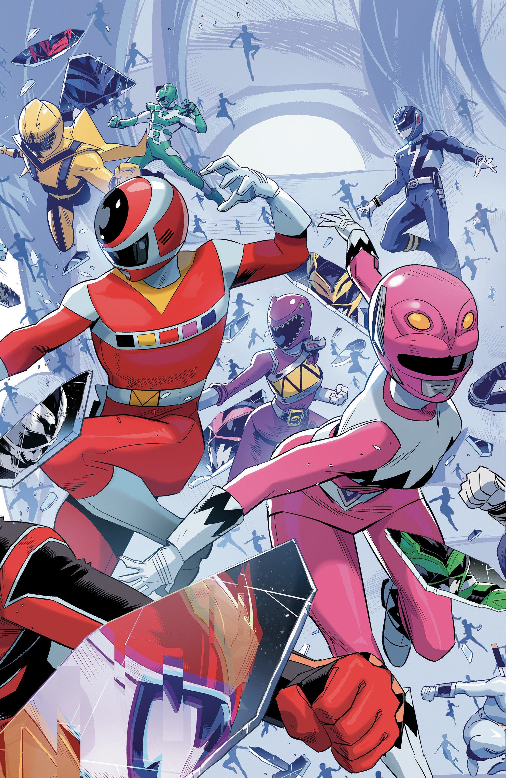 Power Rangers Unlimited #2 C Every Ranger Ever Card Stock Connecting Variant (Full Art, Zonno) | Odin's Place