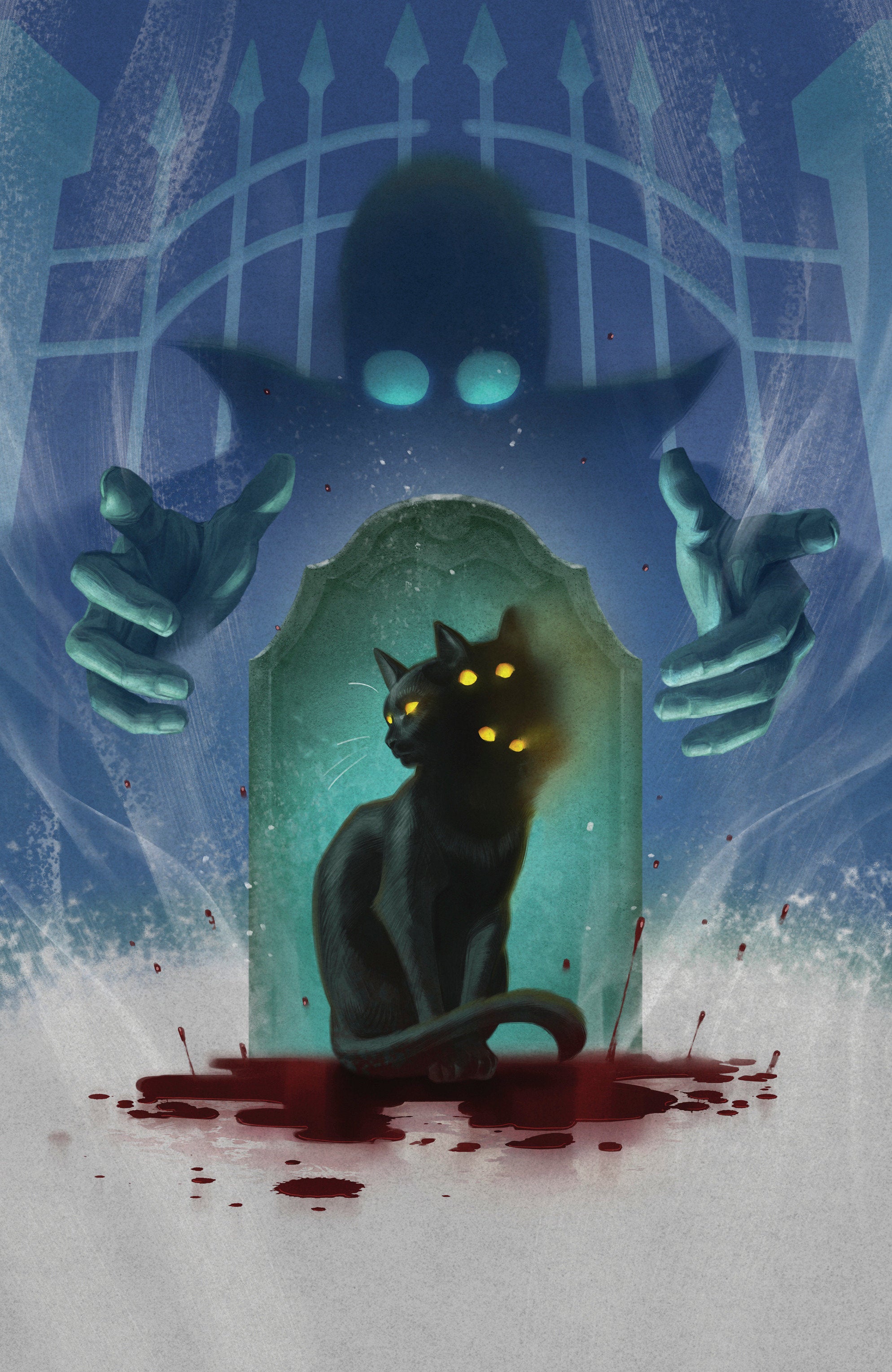 Stuff Of Nightmares: The Cat In The Coffin #1 E Glow In The Dark Variant (Full Art, Glow In The Dark, Murakami) | Odin's Place