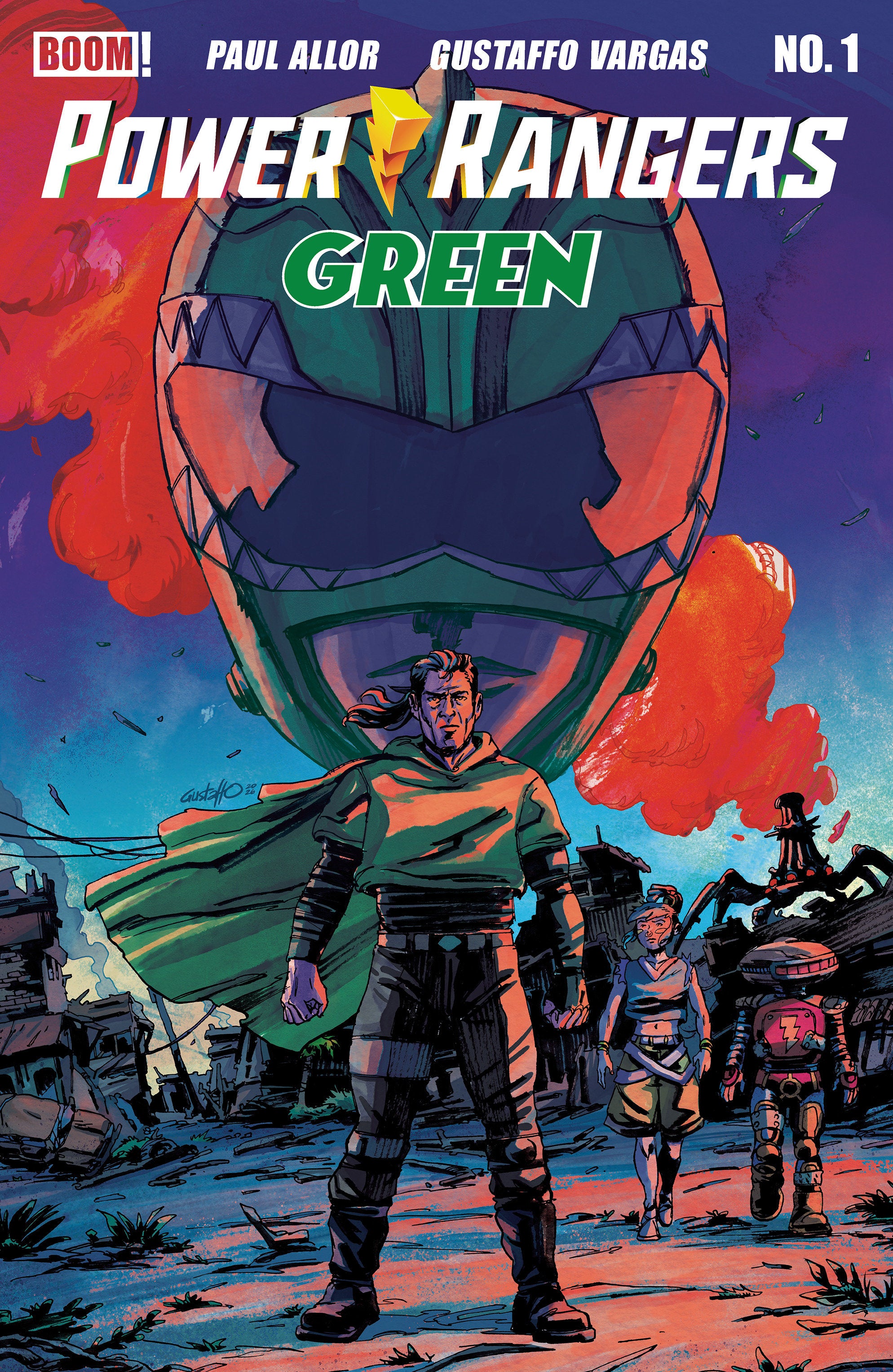 Power Rangers Green #1 B Variant (Dressed, Vargas) | Odin's Place