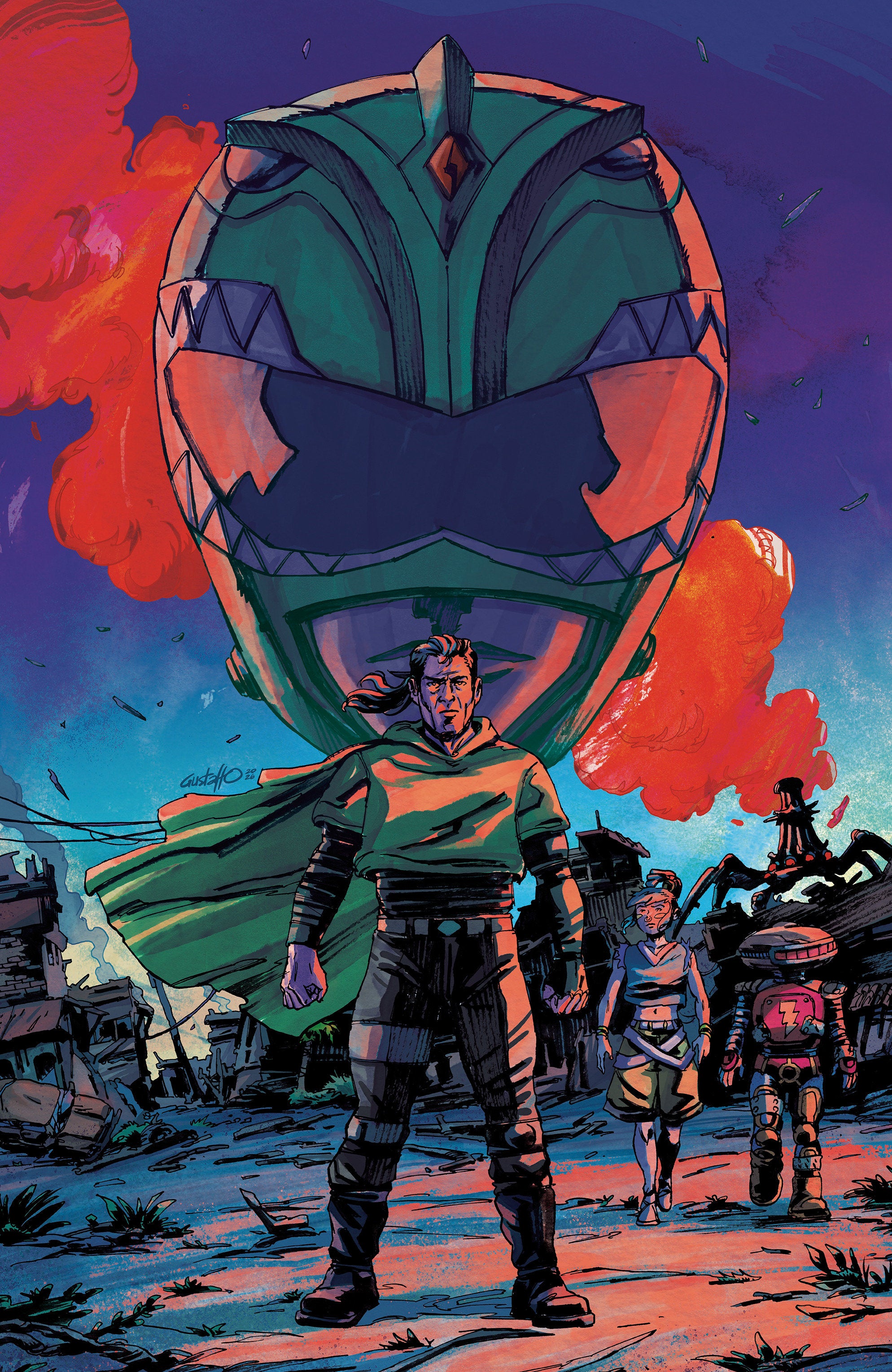 Power Rangers Green #1 G 1 in 10 Variant Edition Foil Variant (Full Art, Foil, Vargas) | Odin's Place