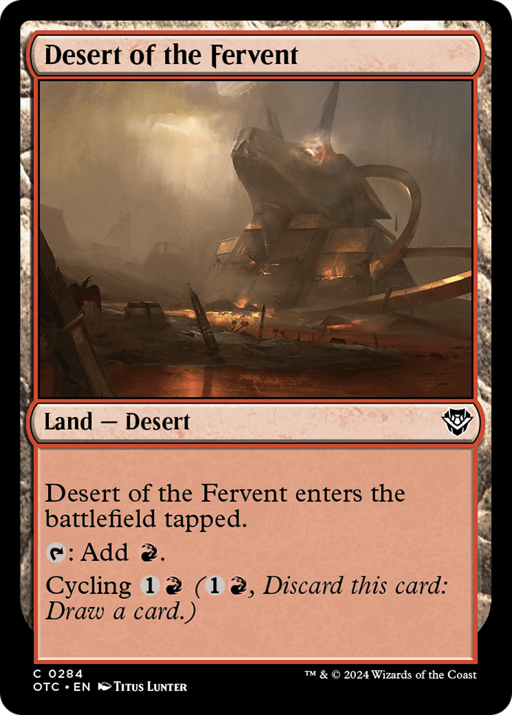 Desert of the Fervent [Outlaws of Thunder Junction Commander] | Odin's Place