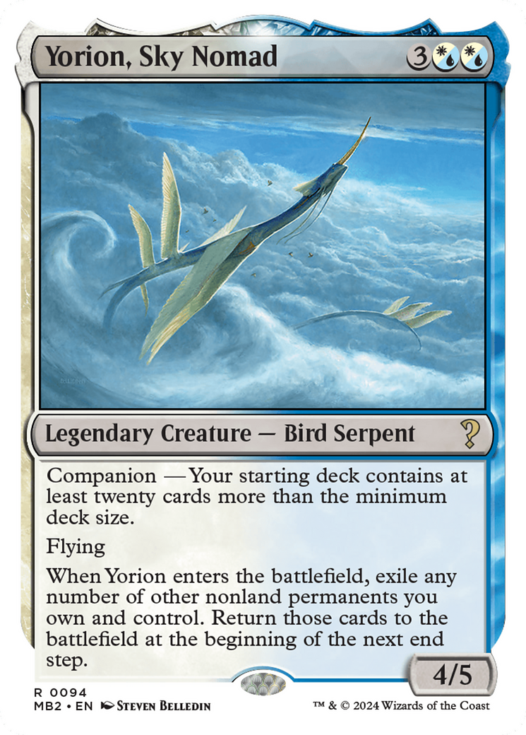 Yorion, Sky Nomad (White Border) [Mystery Booster 2] | Odin's Place