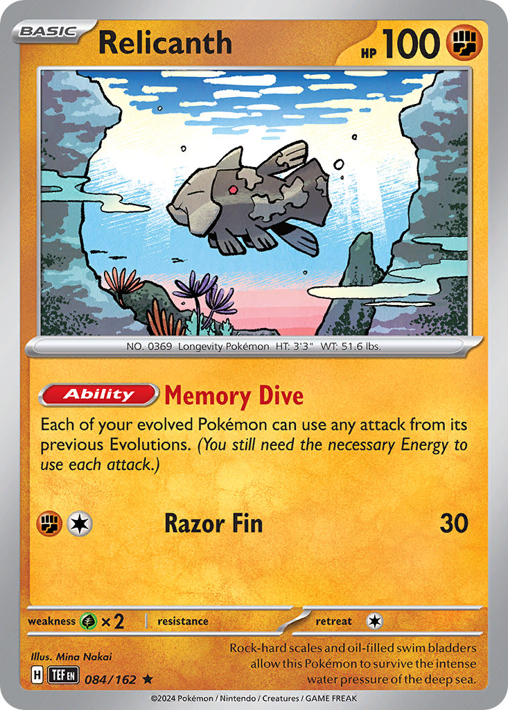 Relicanth (084/162) [Scarlet & Violet: Temporal Forces] | Odin's Place