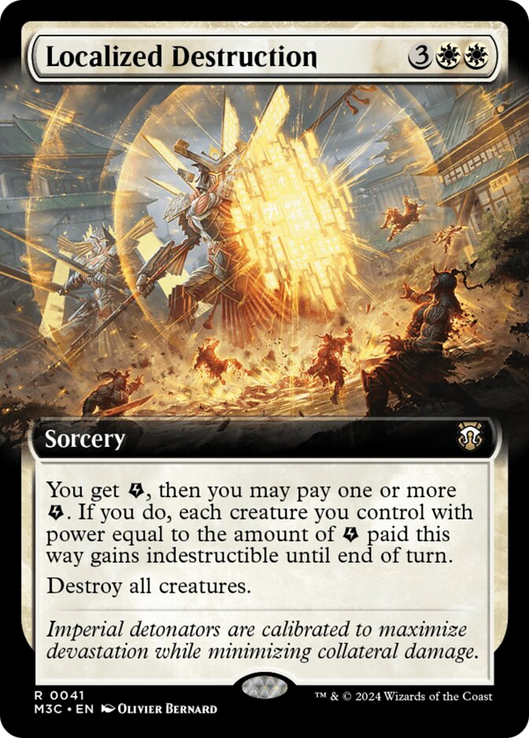 Localized Destruction (Extended Art) (Ripple Foil) [Modern Horizons 3 Commander] | Odin's Place