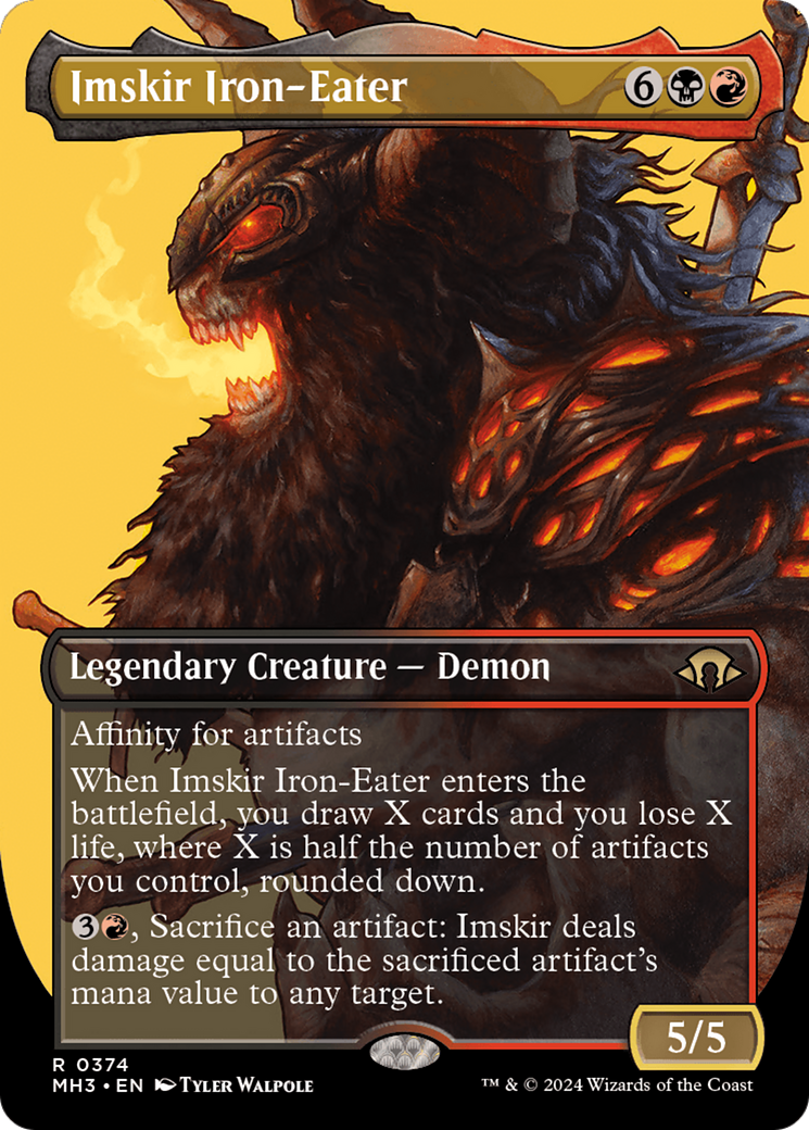 Imskir Iron-Eater (Borderless) [Modern Horizons 3] | Odin's Place