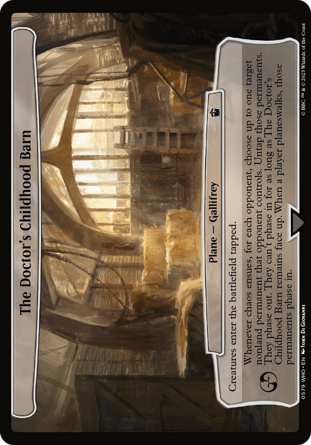 The Doctor's Childhood Barn [Doctor Who] | Odin's Place