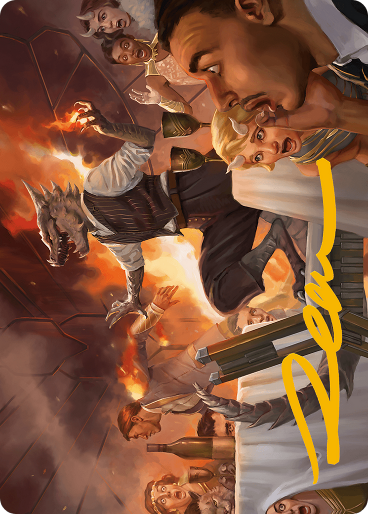 Party Thrasher Art Card (Gold-Stamped Signature) [Modern Horizons 3 Art Series] | Odin's Place