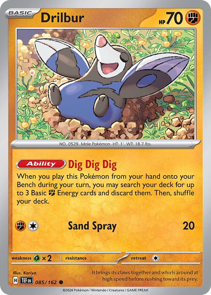 Drilbur (085/162) [Scarlet & Violet: Temporal Forces] | Odin's Place
