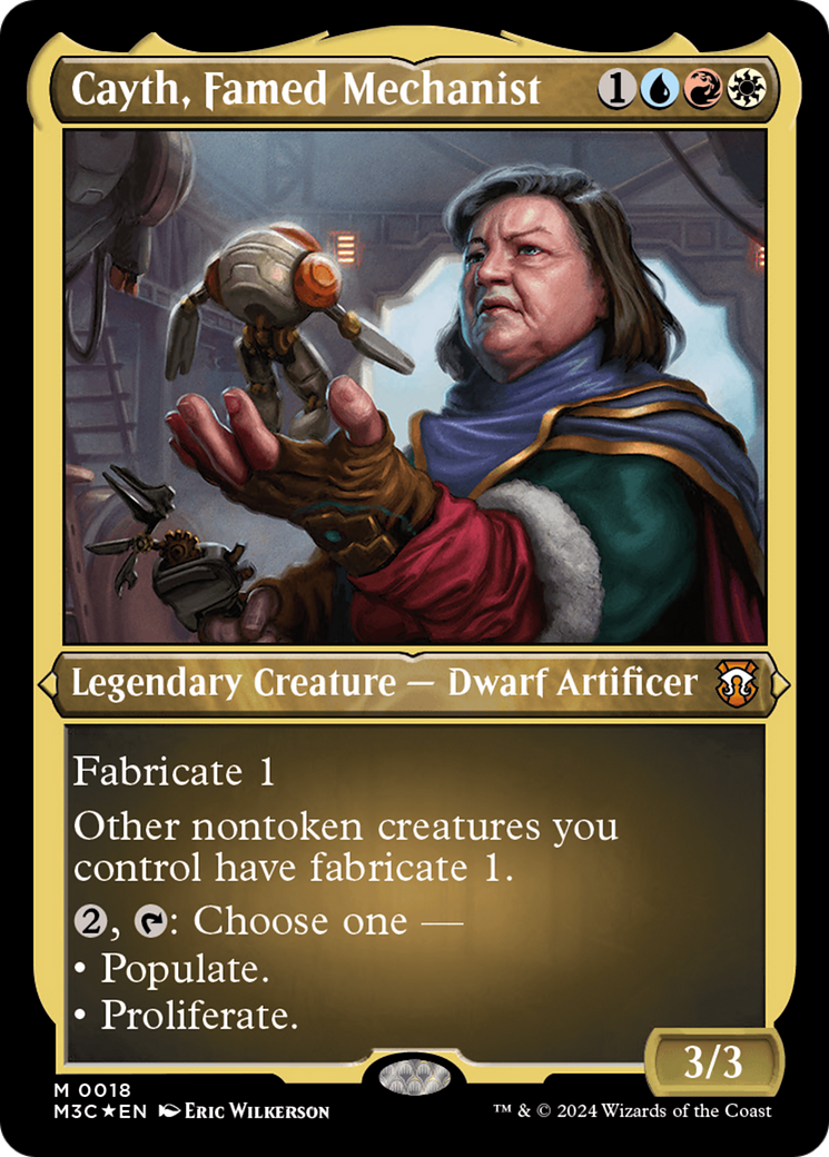 Cayth, Famed Mechanist (Foil Etched) [Modern Horizons 3 Commander] | Odin's Place