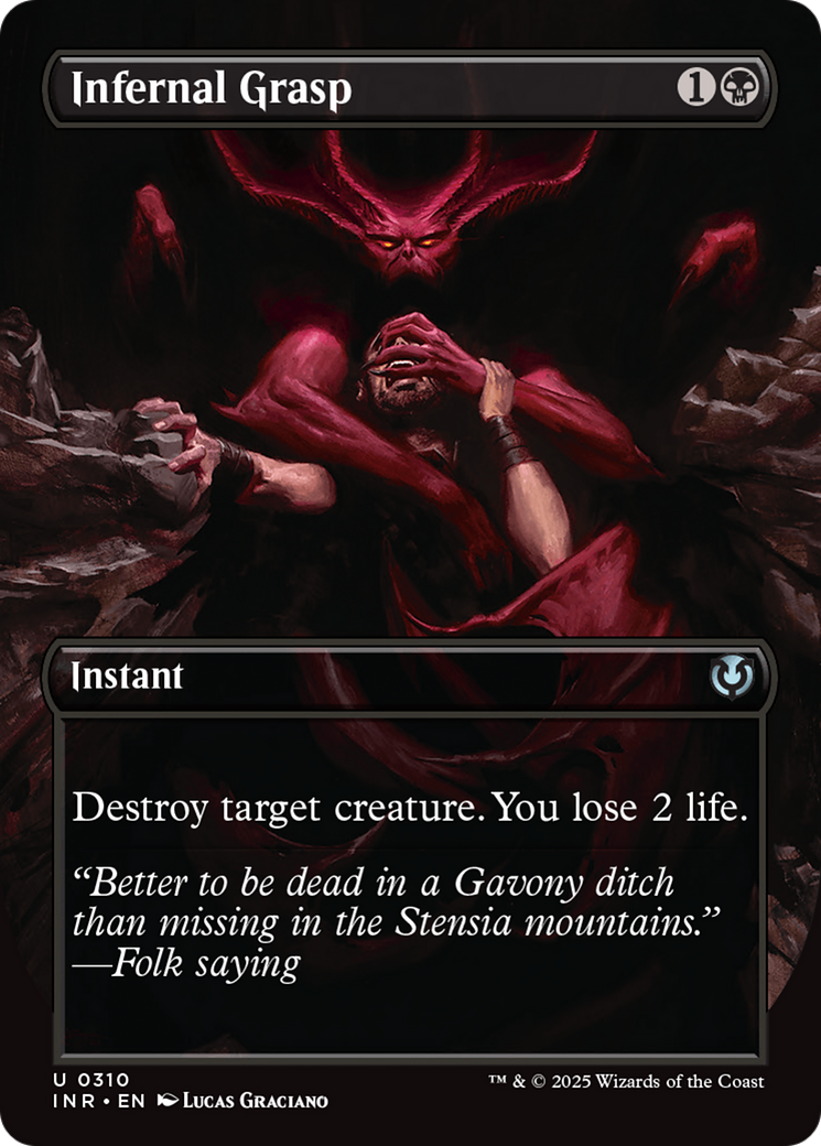 Infernal Grasp (Borderless) [Innistrad Remastered] | Odin's Place