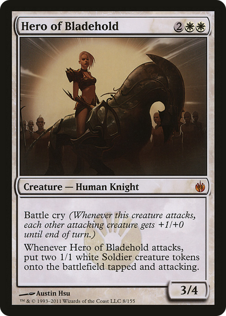 Hero of Bladehold (Mirrodin Besieged) (Oversized) [Oversize Cards] | Odin's Place