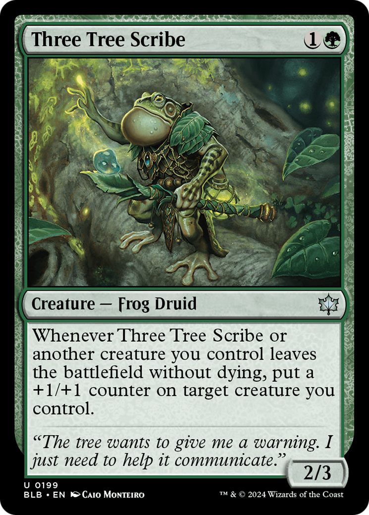 Three Tree Scribe [Bloomburrow] | Odin's Place