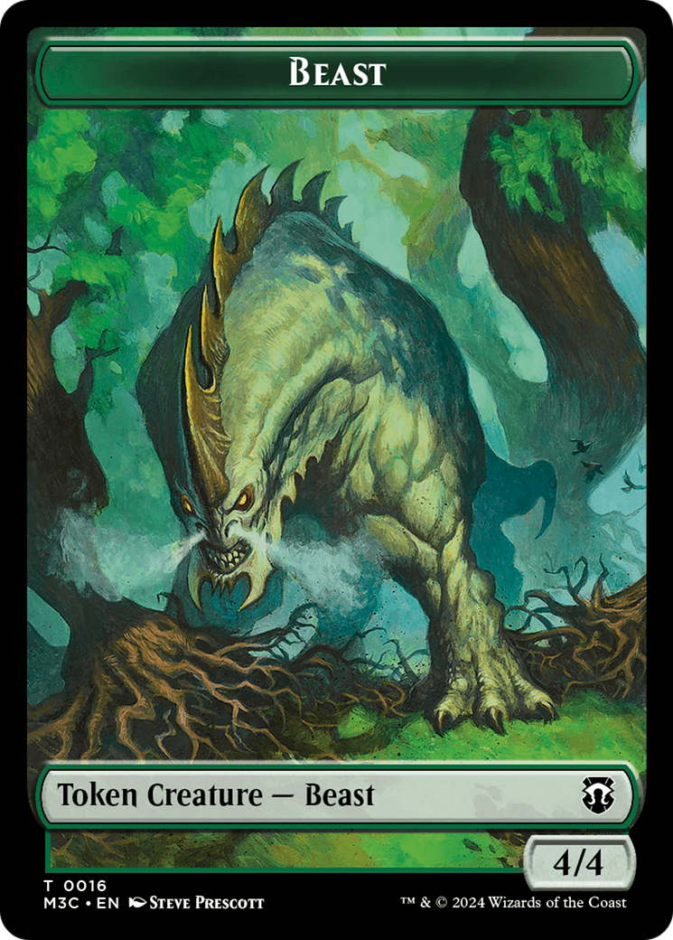 Elephant // Beast (0016) Double-Sided Token [Modern Horizons 3 Commander Tokens] | Odin's Place