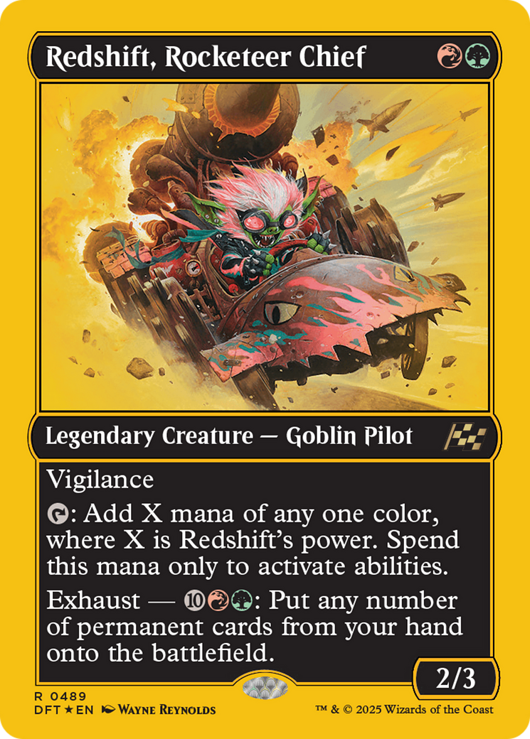 Redshift, Rocketeer Chief (First-Place Foil) [Aetherdrift] | Odin's Place