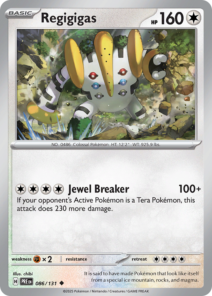 Regigigas (086/131) (Master Ball Pattern) [Scarlet & Violet: Prismatic Evolutions] | Odin's Place