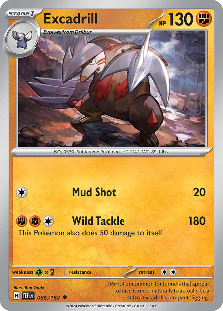 Excadrill (086/162) [Scarlet & Violet: Temporal Forces] | Odin's Place