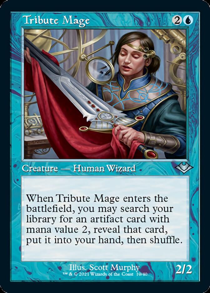 Tribute Mage (Retro Foil Etched) [Modern Horizons] | Odin's Place