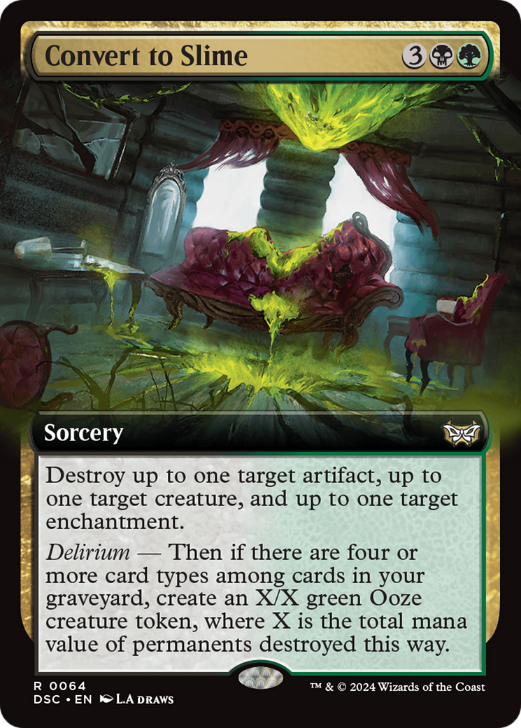 Convert to Slime (Extended Art) [Duskmourn: House of Horror Commander] | Odin's Place