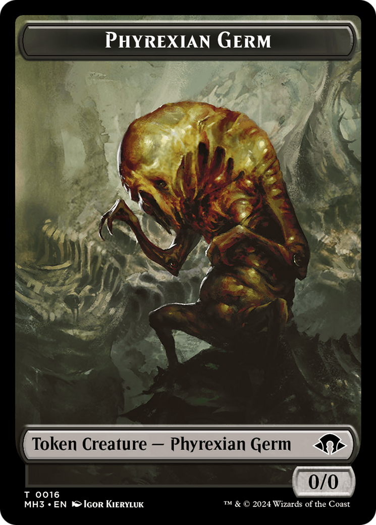 Phyrexian Germ // Energy Reserve Double-Sided Token [Modern Horizons 3 Tokens] | Odin's Place
