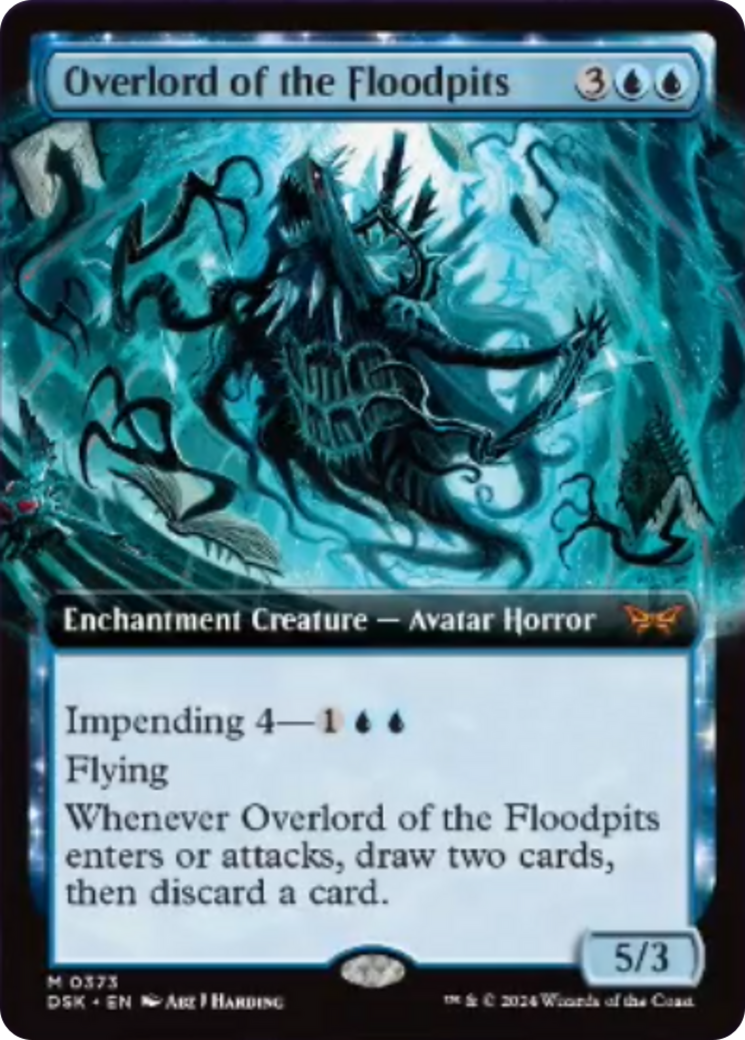 Overlord of the Floodpits (Extended Art) [Duskmourn: House of Horror] | Odin's Place