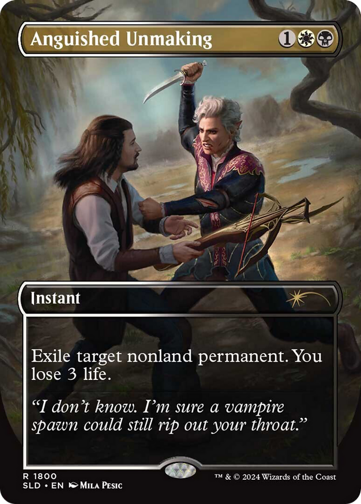 Anguished Unmaking (1800) (Rainbow Foil) [Secret Lair Drop Series] | Odin's Place