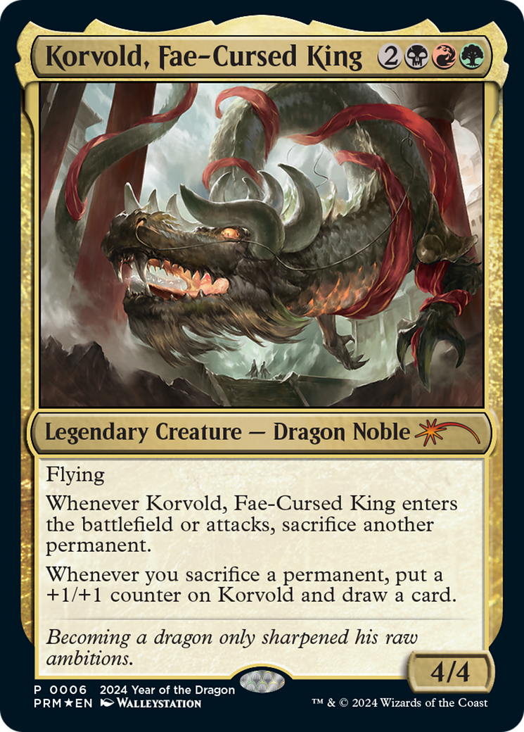 Korvold, Fae-Cursed King (Year of the Dragon 2024) [Standard Showdown Promos] | Odin's Place