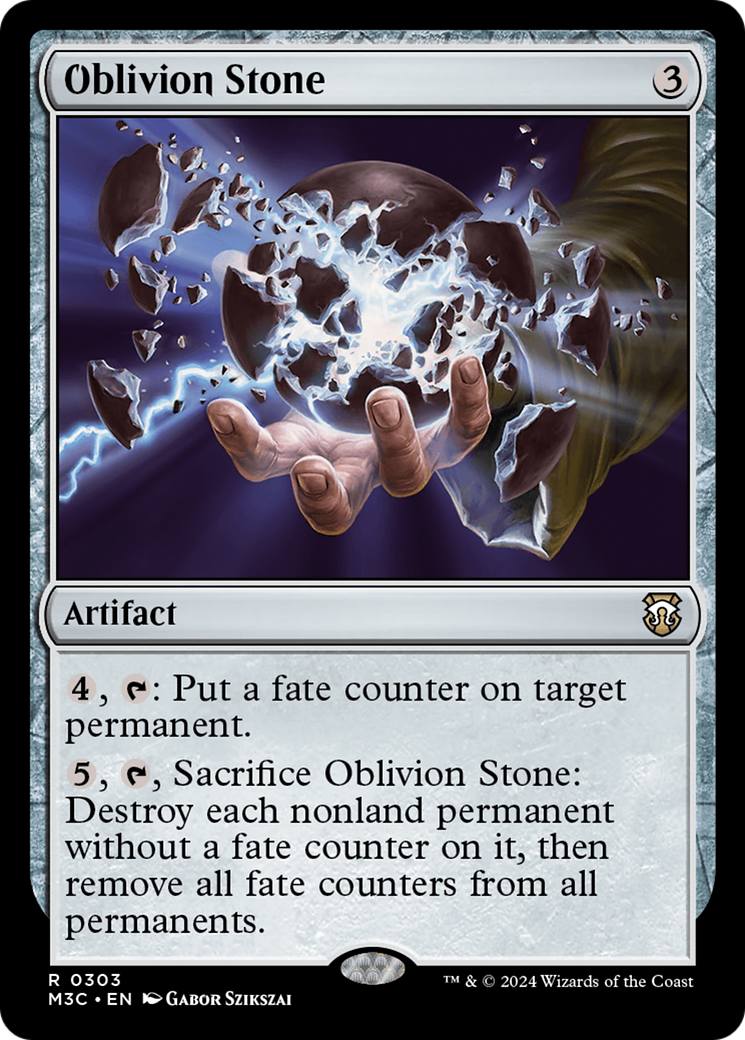 Oblivion Stone (Ripple Foil) [Modern Horizons 3 Commander] | Odin's Place