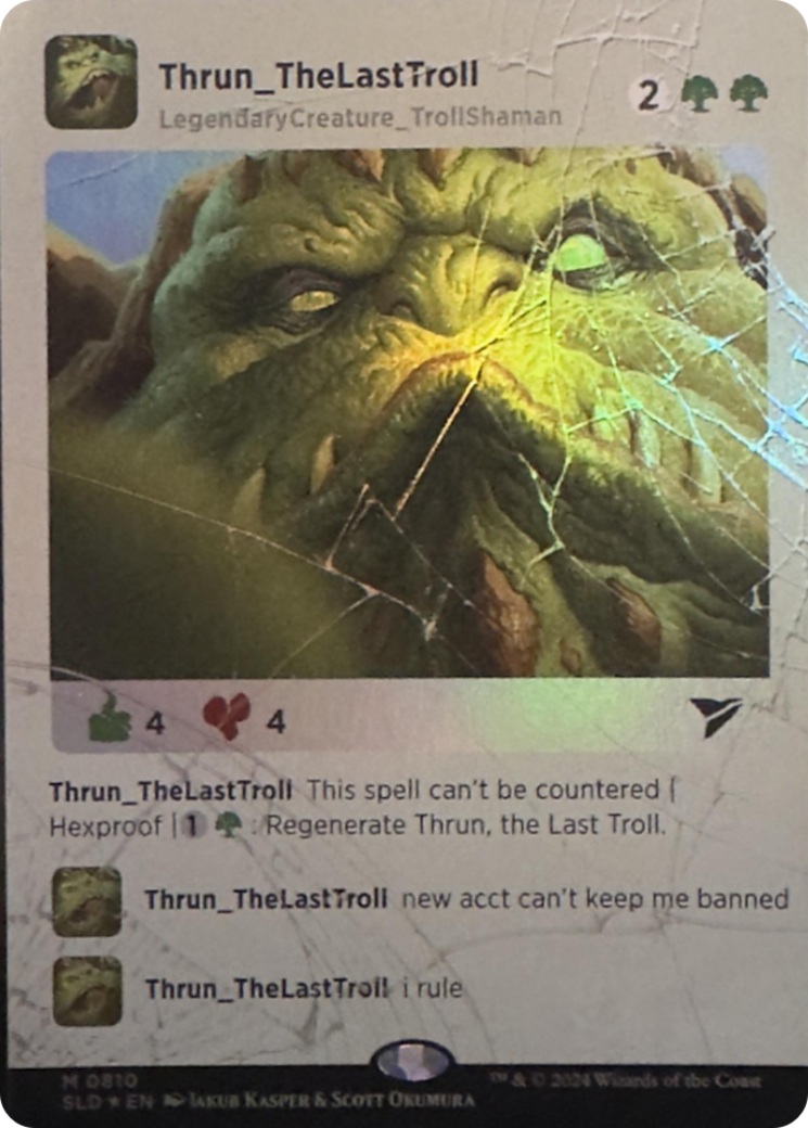 Thrun, the Last Troll (Rainbow Foil) [Secret Lair Drop Series] | Odin's Place