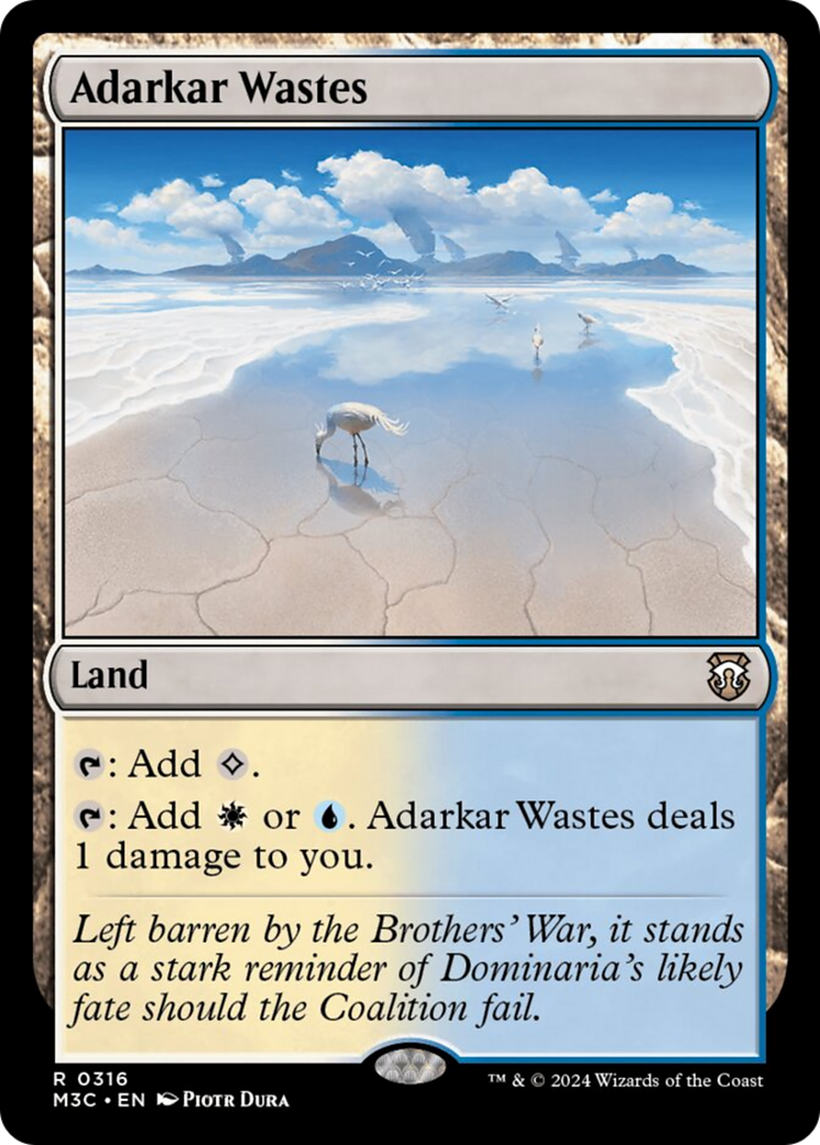 Adarkar Wastes (Ripple Foil) [Modern Horizons 3 Commander] | Odin's Place
