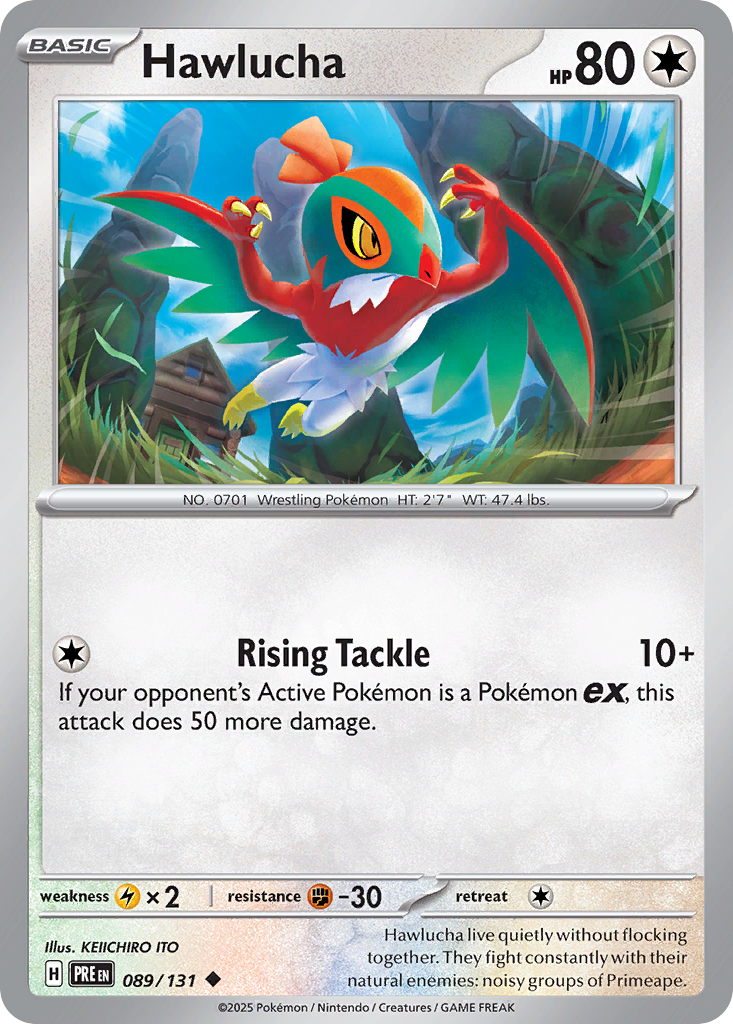 Hawlucha (089/131) (Master Ball Pattern) [Scarlet & Violet: Prismatic Evolutions] | Odin's Place