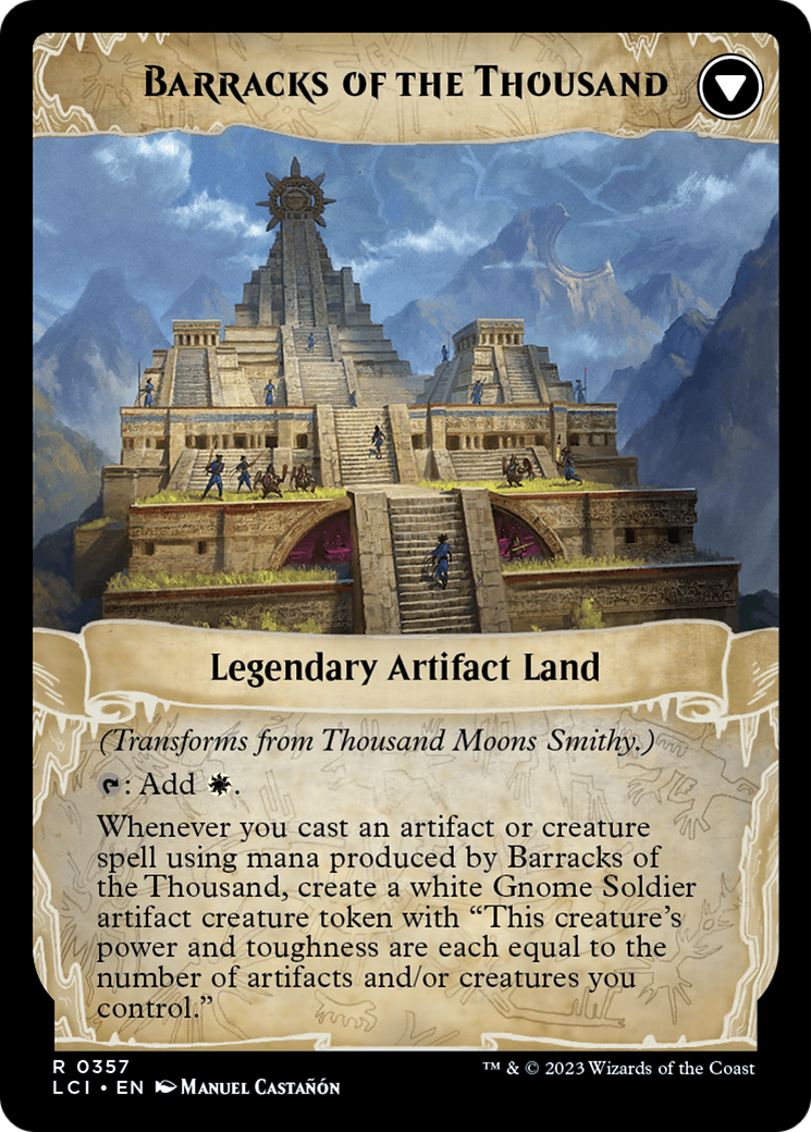 Thousand Moons Smithy (Extended Art) // Barracks of the Thousand [The Lost Caverns of Ixalan] | Odin's Place