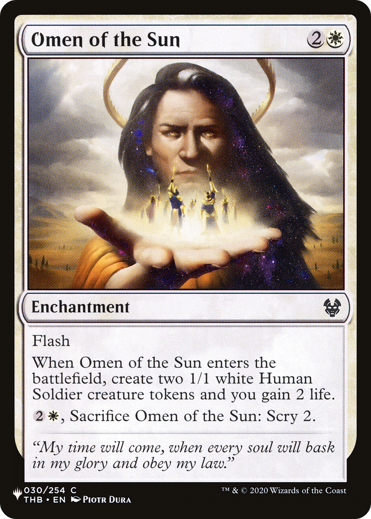 Omen of the Sun [The List] | Odin's Place