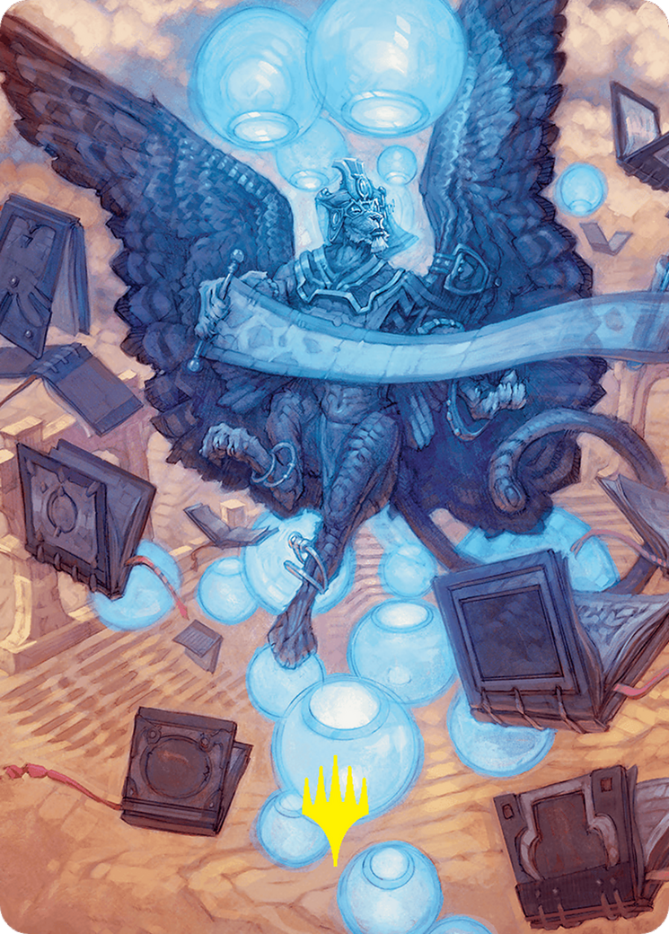 Sphinx of Forgotten Lore Art Card (33/54) (Gold-Stamped Signature) [Foundations Art Series] | Odin's Place