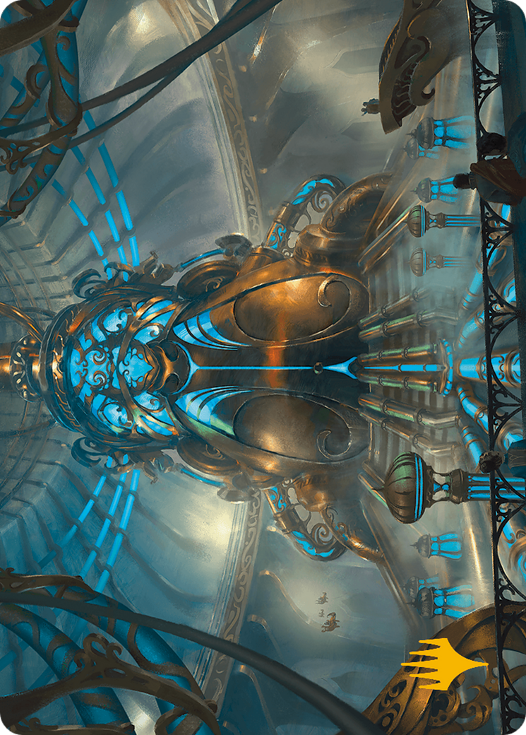 Aether Refinery Art Card (Gold-Stamped Planeswalker Symbol) [Modern Horizons 3 Art Series] | Odin's Place
