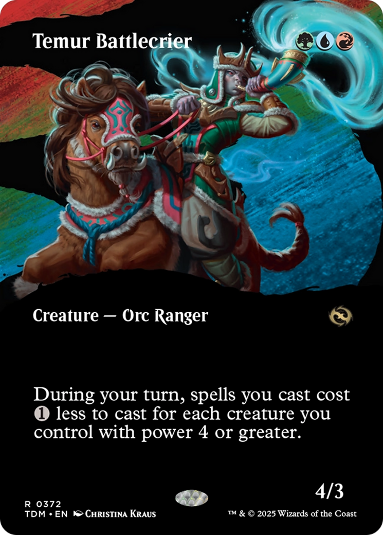 Temur Battlecrier (Borderless) [Tarkir: Dragonstorm] | Odin's Place