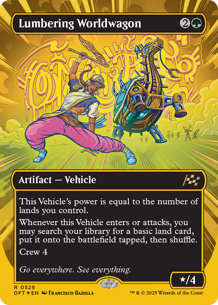 Lumbering Worldwagon (Borderless) (First-Place Foil) [Aetherdrift] | Odin's Place