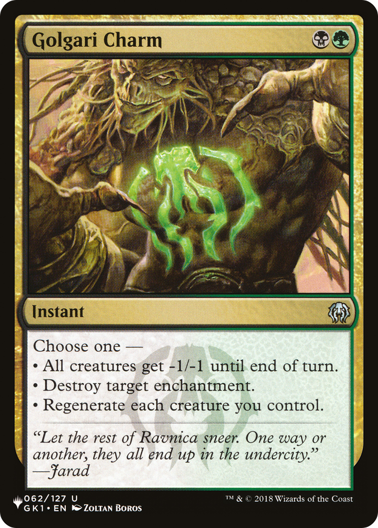 Golgari Charm [The List] | Odin's Place