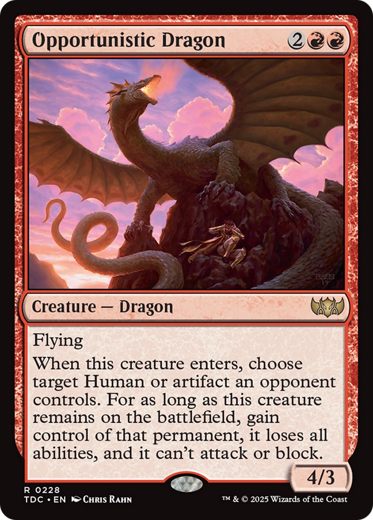 Opportunistic Dragon [Tarkir: Dragonstorm Commander] | Odin's Place