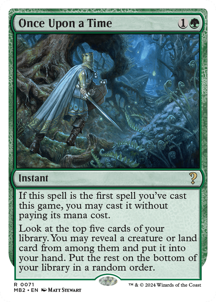 Once Upon a Time (White Border) [Mystery Booster 2] | Odin's Place