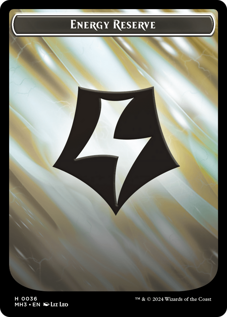 Rat // Energy Reserve Double-Sided Token [Modern Horizons 3 Tokens] | Odin's Place
