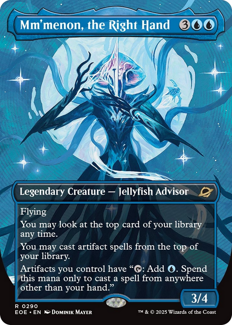 Mm'menon, the Right Hand (Borderless) [Edge of Eternities] | Odin's Place