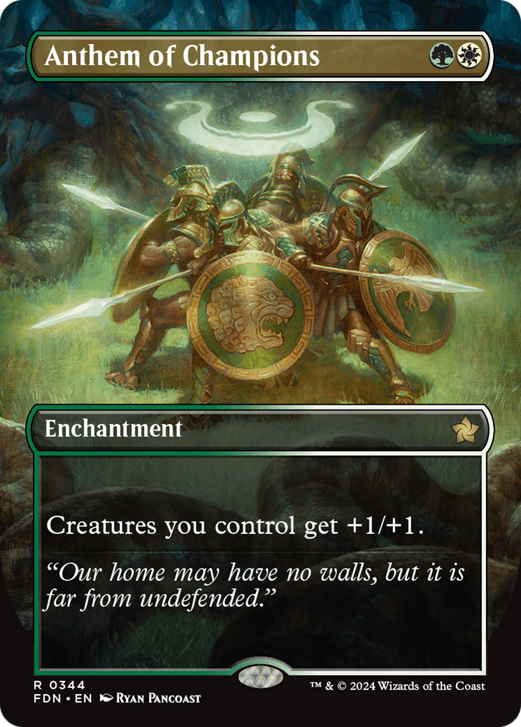 Anthem of Champions (Borderless) [Foundations] | Odin's Place