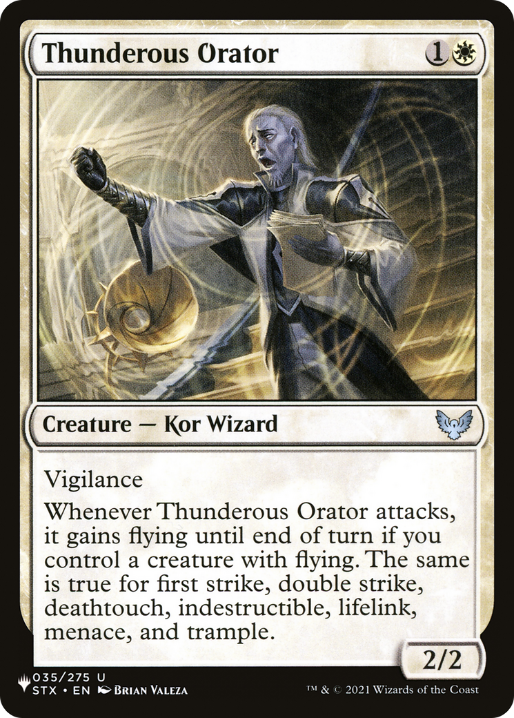 Thunderous Orator [The List] | Odin's Place