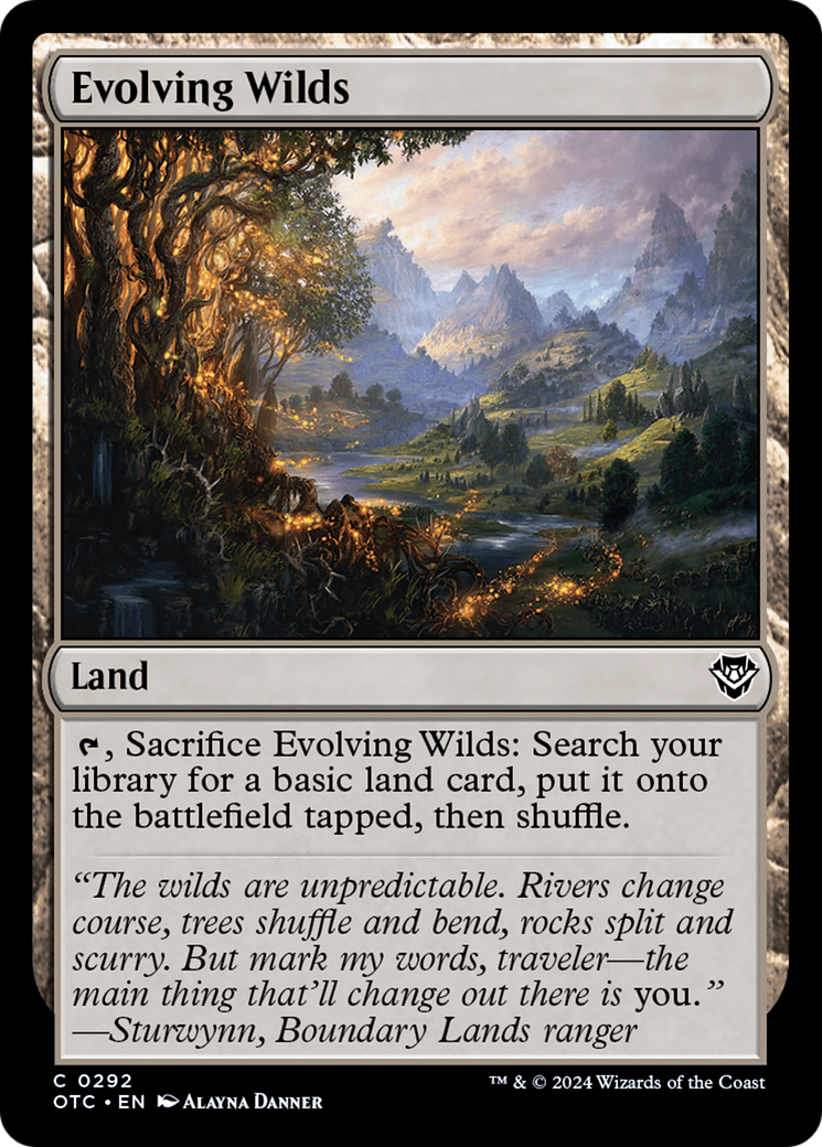 Evolving Wilds [Outlaws of Thunder Junction Commander] | Odin's Place