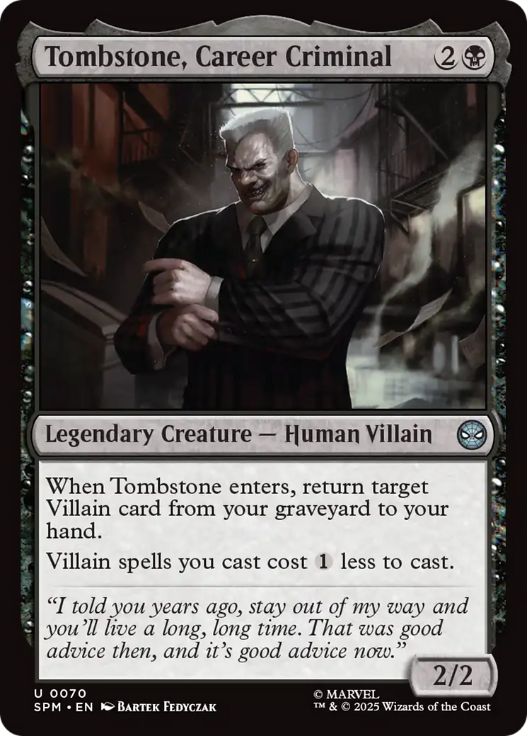 Tombstone, Career Criminal [Marvel's Spider-Man] | Odin's Place